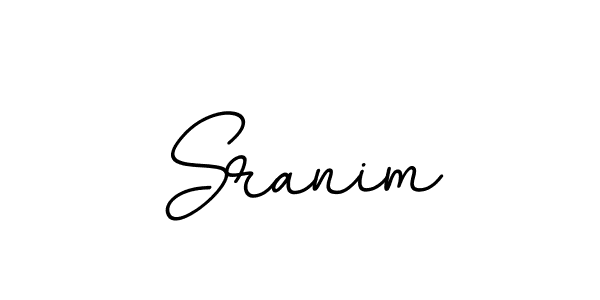 Use a signature maker to create a handwritten signature online. With this signature software, you can design (BallpointsItalic-DORy9) your own signature for name Sranim. Sranim signature style 11 images and pictures png