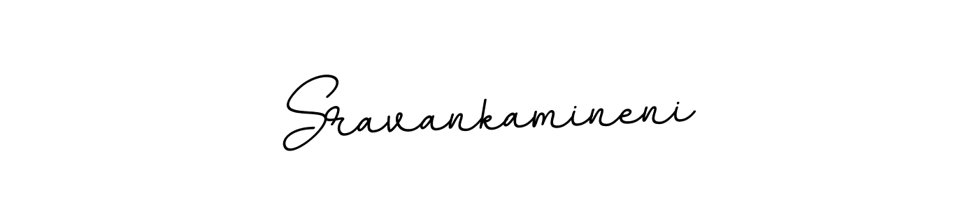 Design your own signature with our free online signature maker. With this signature software, you can create a handwritten (BallpointsItalic-DORy9) signature for name Sravankamineni. Sravankamineni signature style 11 images and pictures png