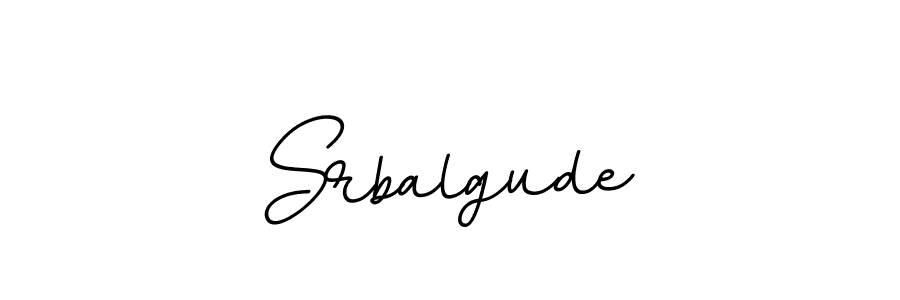 How to Draw Srbalgude signature style? BallpointsItalic-DORy9 is a latest design signature styles for name Srbalgude. Srbalgude signature style 11 images and pictures png