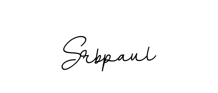 How to make Srbpaul name signature. Use BallpointsItalic-DORy9 style for creating short signs online. This is the latest handwritten sign. Srbpaul signature style 11 images and pictures png