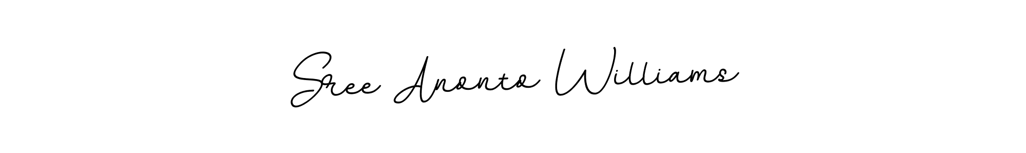 Design your own signature with our free online signature maker. With this signature software, you can create a handwritten (BallpointsItalic-DORy9) signature for name Sree Anonto Williams. Sree Anonto Williams signature style 11 images and pictures png