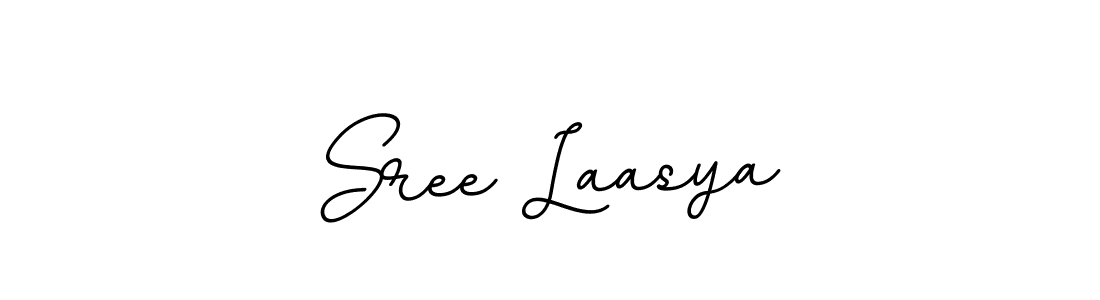 This is the best signature style for the Sree Laasya name. Also you like these signature font (BallpointsItalic-DORy9). Mix name signature. Sree Laasya signature style 11 images and pictures png