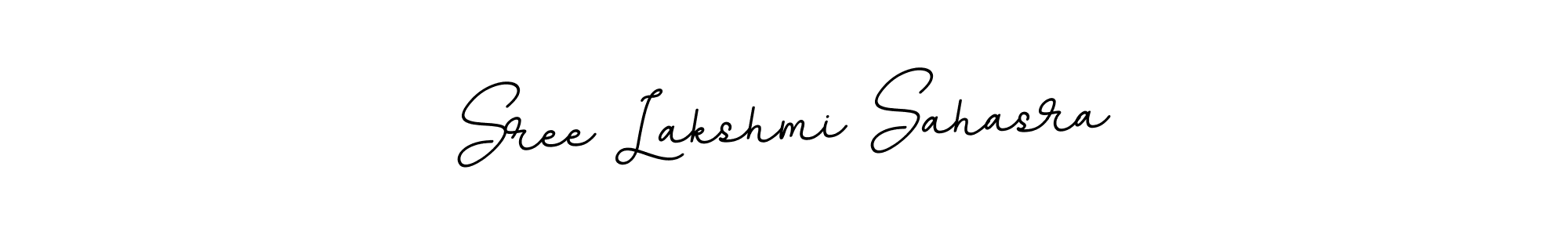 Design your own signature with our free online signature maker. With this signature software, you can create a handwritten (BallpointsItalic-DORy9) signature for name Sree Lakshmi Sahasra. Sree Lakshmi Sahasra signature style 11 images and pictures png