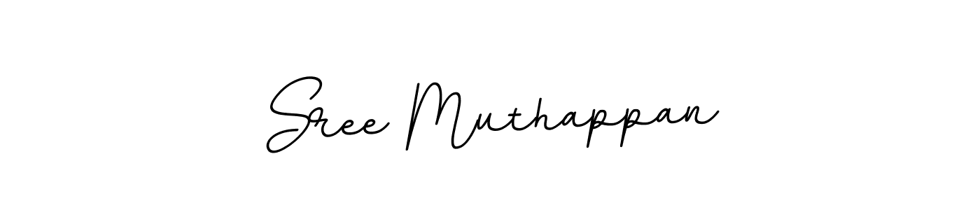 Create a beautiful signature design for name Sree Muthappan. With this signature (BallpointsItalic-DORy9) fonts, you can make a handwritten signature for free. Sree Muthappan signature style 11 images and pictures png