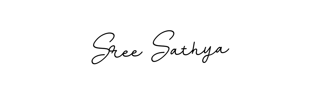 You should practise on your own different ways (BallpointsItalic-DORy9) to write your name (Sree Sathya) in signature. don't let someone else do it for you. Sree Sathya signature style 11 images and pictures png