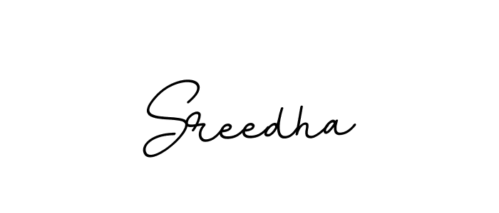 Sreedha stylish signature style. Best Handwritten Sign (BallpointsItalic-DORy9) for my name. Handwritten Signature Collection Ideas for my name Sreedha. Sreedha signature style 11 images and pictures png