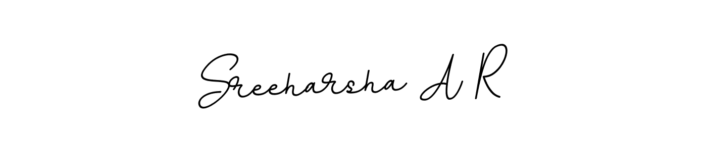 The best way (BallpointsItalic-DORy9) to make a short signature is to pick only two or three words in your name. The name Sreeharsha A R include a total of six letters. For converting this name. Sreeharsha A R signature style 11 images and pictures png