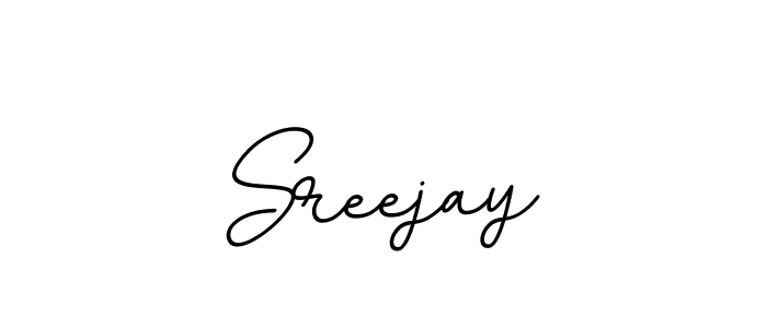 Create a beautiful signature design for name Sreejay. With this signature (BallpointsItalic-DORy9) fonts, you can make a handwritten signature for free. Sreejay signature style 11 images and pictures png