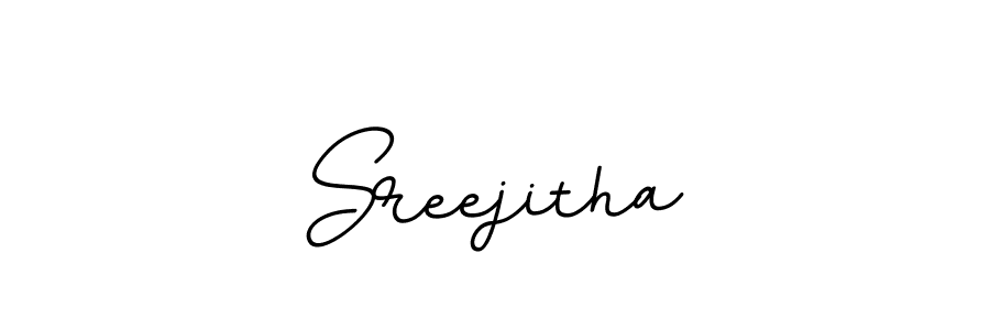 Use a signature maker to create a handwritten signature online. With this signature software, you can design (BallpointsItalic-DORy9) your own signature for name Sreejitha. Sreejitha signature style 11 images and pictures png