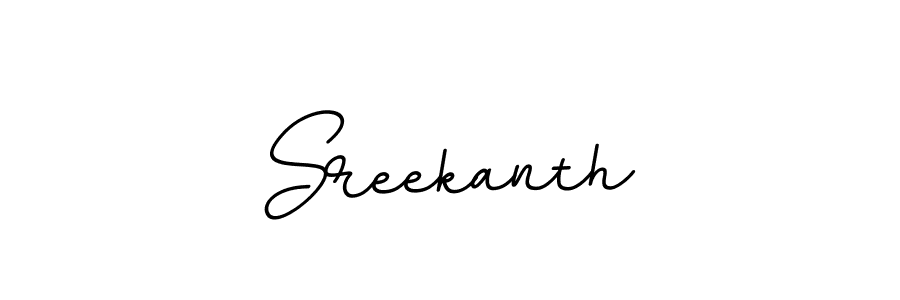 Create a beautiful signature design for name Sreekanth. With this signature (BallpointsItalic-DORy9) fonts, you can make a handwritten signature for free. Sreekanth signature style 11 images and pictures png