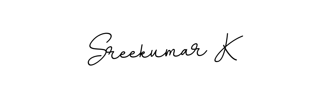 Design your own signature with our free online signature maker. With this signature software, you can create a handwritten (BallpointsItalic-DORy9) signature for name Sreekumar K. Sreekumar K signature style 11 images and pictures png
