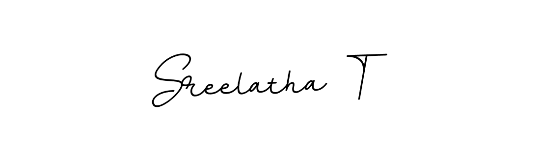 How to make Sreelatha T signature? BallpointsItalic-DORy9 is a professional autograph style. Create handwritten signature for Sreelatha T name. Sreelatha T signature style 11 images and pictures png