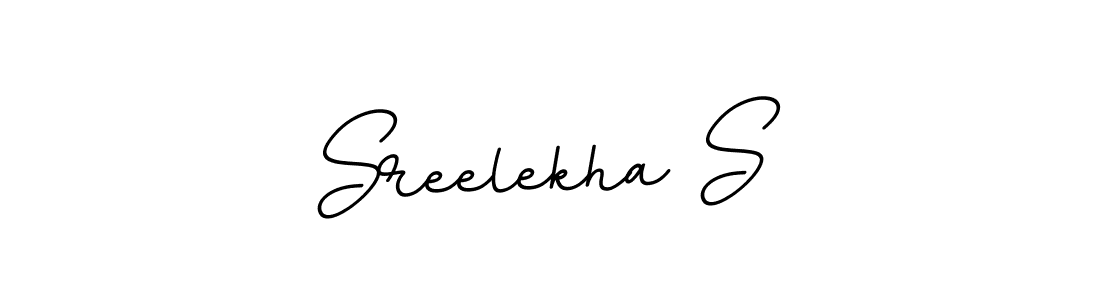 It looks lik you need a new signature style for name Sreelekha S. Design unique handwritten (BallpointsItalic-DORy9) signature with our free signature maker in just a few clicks. Sreelekha S signature style 11 images and pictures png