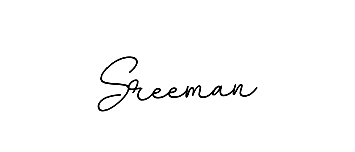 How to make Sreeman name signature. Use BallpointsItalic-DORy9 style for creating short signs online. This is the latest handwritten sign. Sreeman signature style 11 images and pictures png