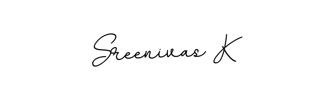 It looks lik you need a new signature style for name Sreenivas K. Design unique handwritten (BallpointsItalic-DORy9) signature with our free signature maker in just a few clicks. Sreenivas K signature style 11 images and pictures png