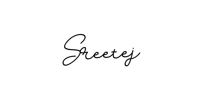 Use a signature maker to create a handwritten signature online. With this signature software, you can design (BallpointsItalic-DORy9) your own signature for name Sreetej. Sreetej signature style 11 images and pictures png