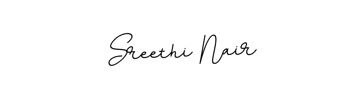 Use a signature maker to create a handwritten signature online. With this signature software, you can design (BallpointsItalic-DORy9) your own signature for name Sreethi Nair. Sreethi Nair signature style 11 images and pictures png