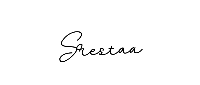 Use a signature maker to create a handwritten signature online. With this signature software, you can design (BallpointsItalic-DORy9) your own signature for name Srestaa. Srestaa signature style 11 images and pictures png