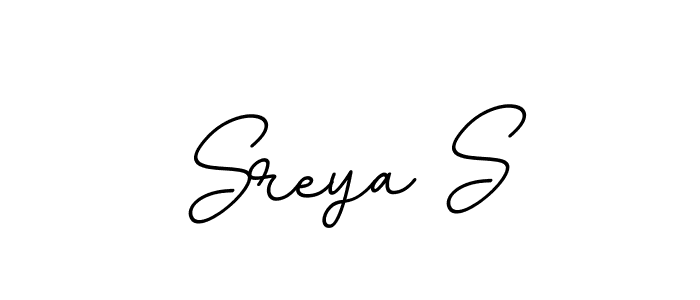 Create a beautiful signature design for name Sreya S. With this signature (BallpointsItalic-DORy9) fonts, you can make a handwritten signature for free. Sreya S signature style 11 images and pictures png