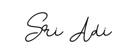 A dynamic signature style for Sri Adi using BallpointsItalic-DORy9 script. Designed to look authentic, handwritten, and professional. Sri Adi signature style 11 images and pictures png