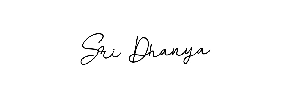 Use a signature maker to create a handwritten signature online. With this signature software, you can design (BallpointsItalic-DORy9) your own signature for name Sri Dhanya. Sri Dhanya signature style 11 images and pictures png