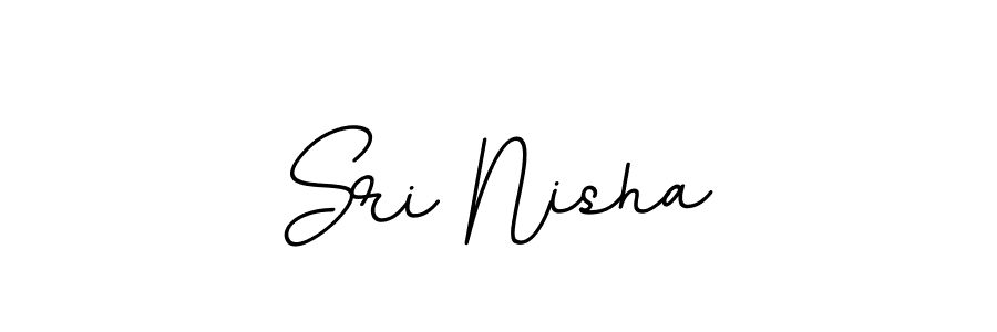 You should practise on your own different ways (BallpointsItalic-DORy9) to write your name (Sri Nisha) in signature. don't let someone else do it for you. Sri Nisha signature style 11 images and pictures png