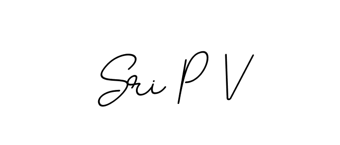 How to make Sri P V name signature. Use BallpointsItalic-DORy9 style for creating short signs online. This is the latest handwritten sign. Sri P V signature style 11 images and pictures png