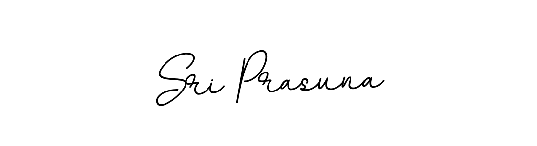 How to make Sri Prasuna name signature. Use BallpointsItalic-DORy9 style for creating short signs online. This is the latest handwritten sign. Sri Prasuna signature style 11 images and pictures png