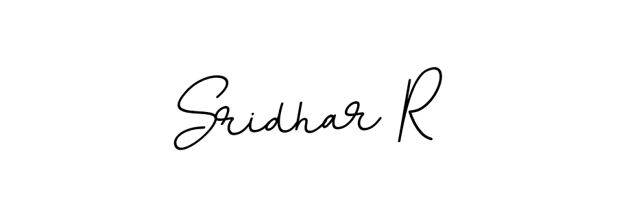 Create a beautiful signature design for name Sridhar R. With this signature (BallpointsItalic-DORy9) fonts, you can make a handwritten signature for free. Sridhar R signature style 11 images and pictures png