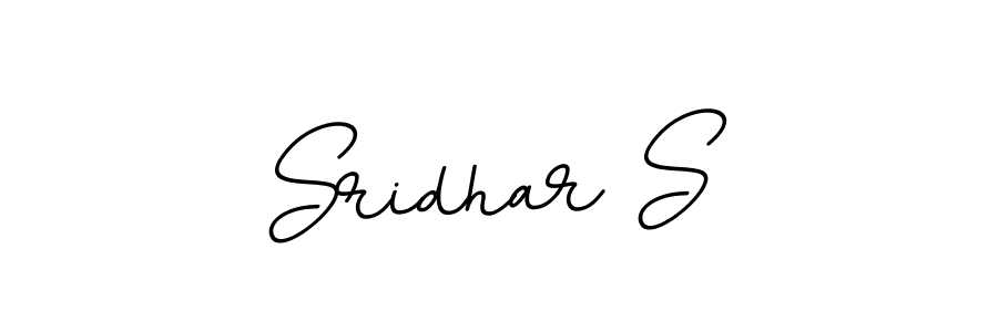 How to make Sridhar S name signature. Use BallpointsItalic-DORy9 style for creating short signs online. This is the latest handwritten sign. Sridhar S signature style 11 images and pictures png