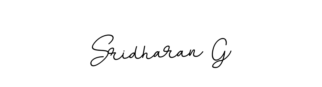 Create a beautiful signature design for name Sridharan G. With this signature (BallpointsItalic-DORy9) fonts, you can make a handwritten signature for free. Sridharan G signature style 11 images and pictures png