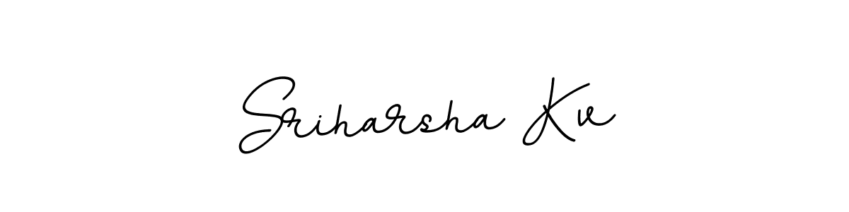 Design your own signature with our free online signature maker. With this signature software, you can create a handwritten (BallpointsItalic-DORy9) signature for name Sriharsha Kv. Sriharsha Kv signature style 11 images and pictures png