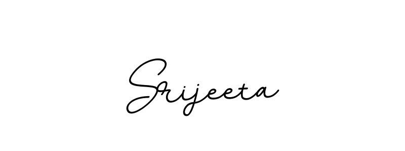 Make a beautiful signature design for name Srijeeta. With this signature (BallpointsItalic-DORy9) style, you can create a handwritten signature for free. Srijeeta signature style 11 images and pictures png