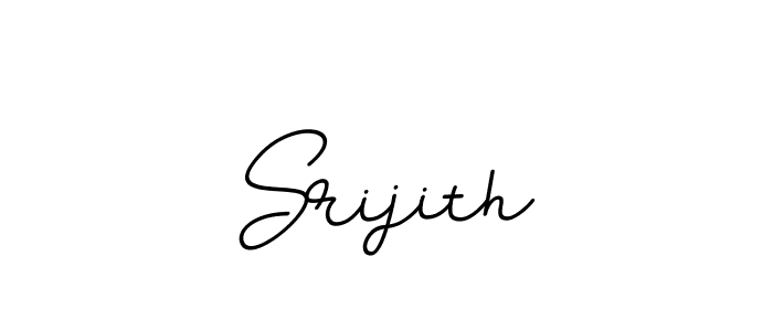 Create a beautiful signature design for name Srijith. With this signature (BallpointsItalic-DORy9) fonts, you can make a handwritten signature for free. Srijith signature style 11 images and pictures png