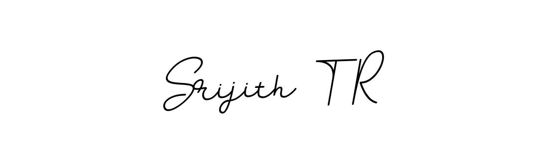 Design your own signature with our free online signature maker. With this signature software, you can create a handwritten (BallpointsItalic-DORy9) signature for name Srijith T R. Srijith T R signature style 11 images and pictures png