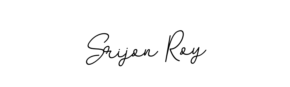 Create a beautiful signature design for name Srijon Roy. With this signature (BallpointsItalic-DORy9) fonts, you can make a handwritten signature for free. Srijon Roy signature style 11 images and pictures png