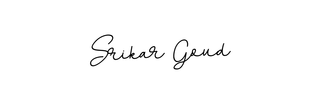 Create a beautiful signature design for name Srikar Goud. With this signature (BallpointsItalic-DORy9) fonts, you can make a handwritten signature for free. Srikar Goud signature style 11 images and pictures png