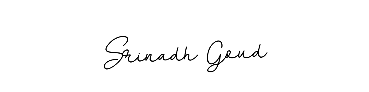 You should practise on your own different ways (BallpointsItalic-DORy9) to write your name (Srinadh Goud) in signature. don't let someone else do it for you. Srinadh Goud signature style 11 images and pictures png