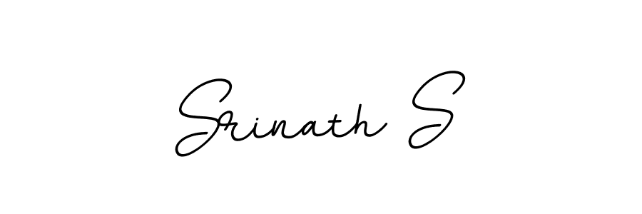 Use a signature maker to create a handwritten signature online. With this signature software, you can design (BallpointsItalic-DORy9) your own signature for name Srinath S. Srinath S signature style 11 images and pictures png