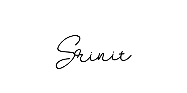 Make a beautiful signature design for name Srinit. With this signature (BallpointsItalic-DORy9) style, you can create a handwritten signature for free. Srinit signature style 11 images and pictures png