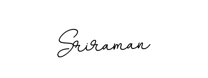 Make a beautiful signature design for name Sriraman. With this signature (BallpointsItalic-DORy9) style, you can create a handwritten signature for free. Sriraman signature style 11 images and pictures png