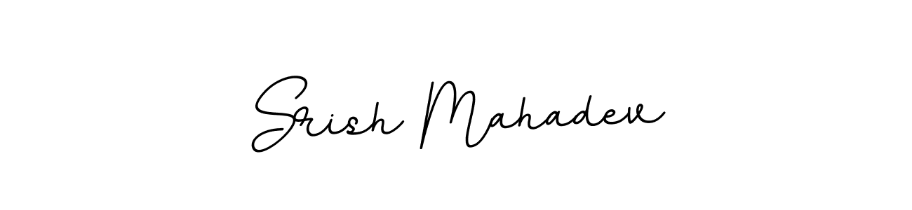 Create a beautiful signature design for name Srish Mahadev. With this signature (BallpointsItalic-DORy9) fonts, you can make a handwritten signature for free. Srish Mahadev signature style 11 images and pictures png