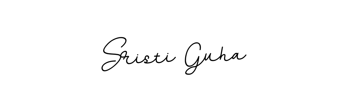 How to make Sristi Guha name signature. Use BallpointsItalic-DORy9 style for creating short signs online. This is the latest handwritten sign. Sristi Guha signature style 11 images and pictures png