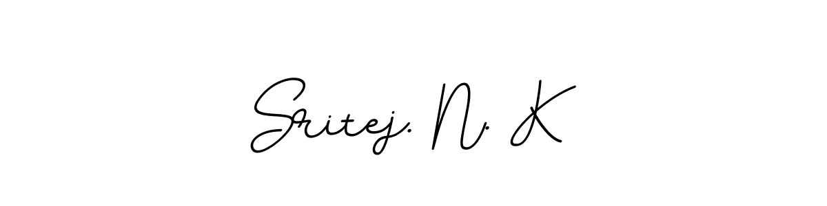 Make a beautiful signature design for name Sritej. N. K. With this signature (BallpointsItalic-DORy9) style, you can create a handwritten signature for free. Sritej. N. K signature style 11 images and pictures png