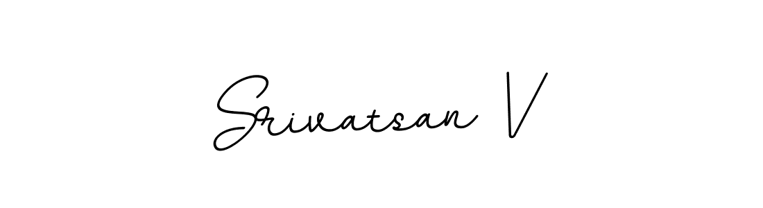 How to make Srivatsan V signature? BallpointsItalic-DORy9 is a professional autograph style. Create handwritten signature for Srivatsan V name. Srivatsan V signature style 11 images and pictures png