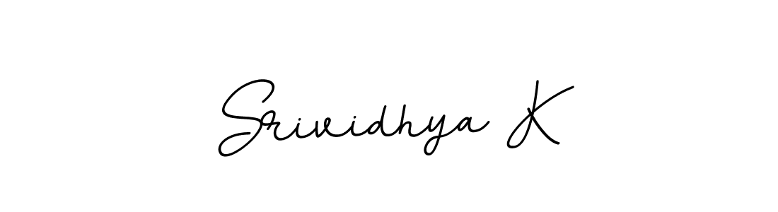 The best way (BallpointsItalic-DORy9) to make a short signature is to pick only two or three words in your name. The name Srividhya K include a total of six letters. For converting this name. Srividhya K signature style 11 images and pictures png
