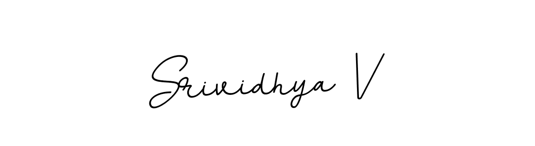 How to make Srividhya V name signature. Use BallpointsItalic-DORy9 style for creating short signs online. This is the latest handwritten sign. Srividhya V signature style 11 images and pictures png