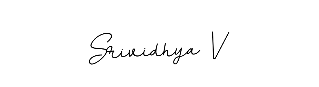 Make a beautiful signature design for name Srividhya V. With this signature (BallpointsItalic-DORy9) style, you can create a handwritten signature for free. Srividhya V signature style 11 images and pictures png