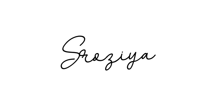 How to make Sroziya name signature. Use BallpointsItalic-DORy9 style for creating short signs online. This is the latest handwritten sign. Sroziya signature style 11 images and pictures png