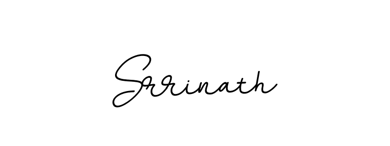 Make a beautiful signature design for name Srrinath. With this signature (BallpointsItalic-DORy9) style, you can create a handwritten signature for free. Srrinath signature style 11 images and pictures png